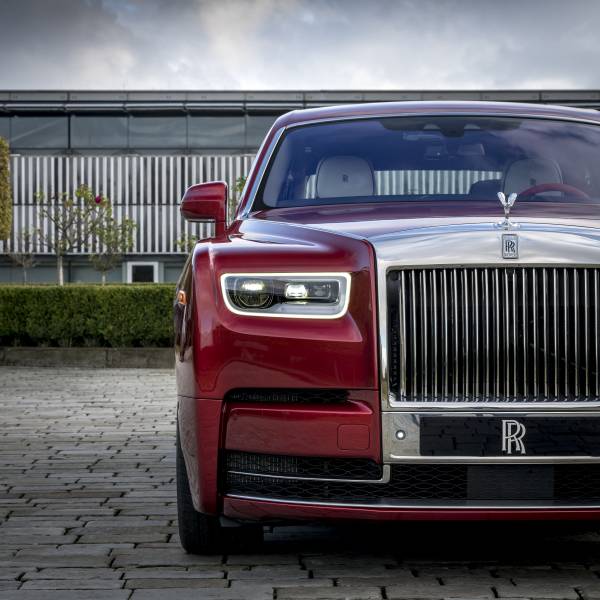 matte red rolls royce