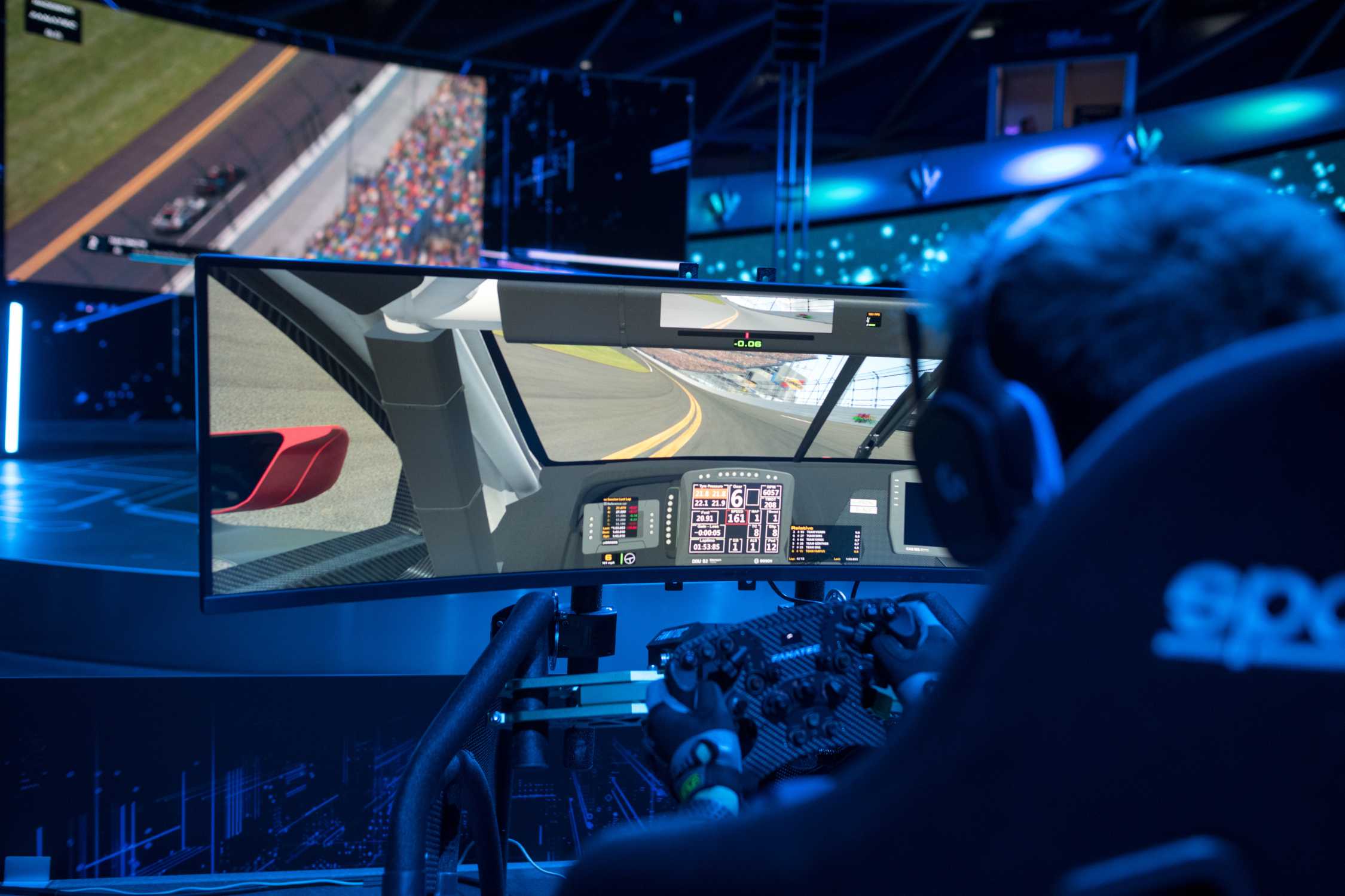 racing simulator cockpit