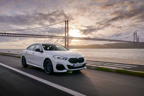 The first-ever BMW M235i xDrive Gran Coupe, Alpine white (02/2020).