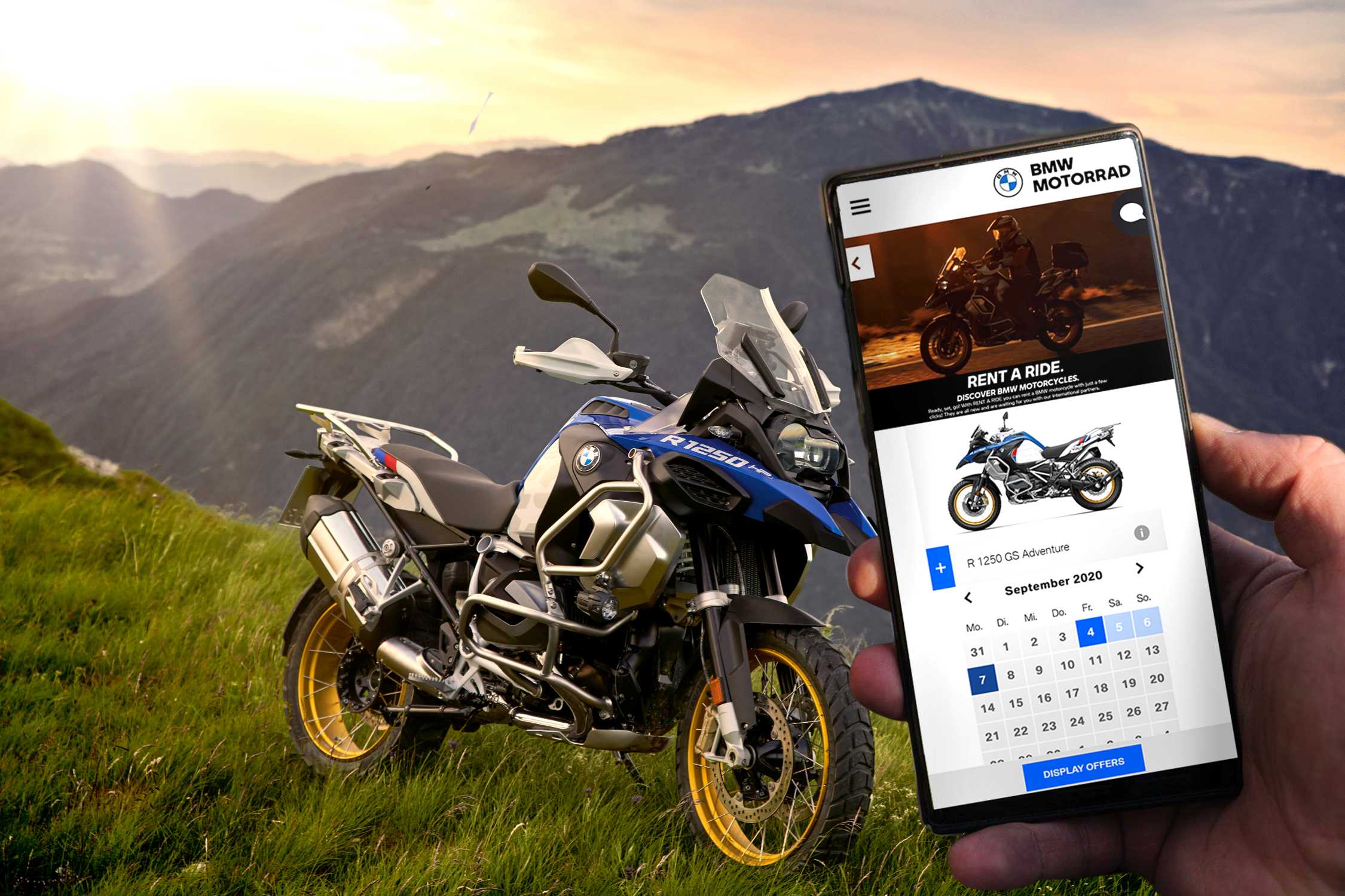 BMW Motorrad On the road, ready, go! With RENT A RIDE Expansion • Total