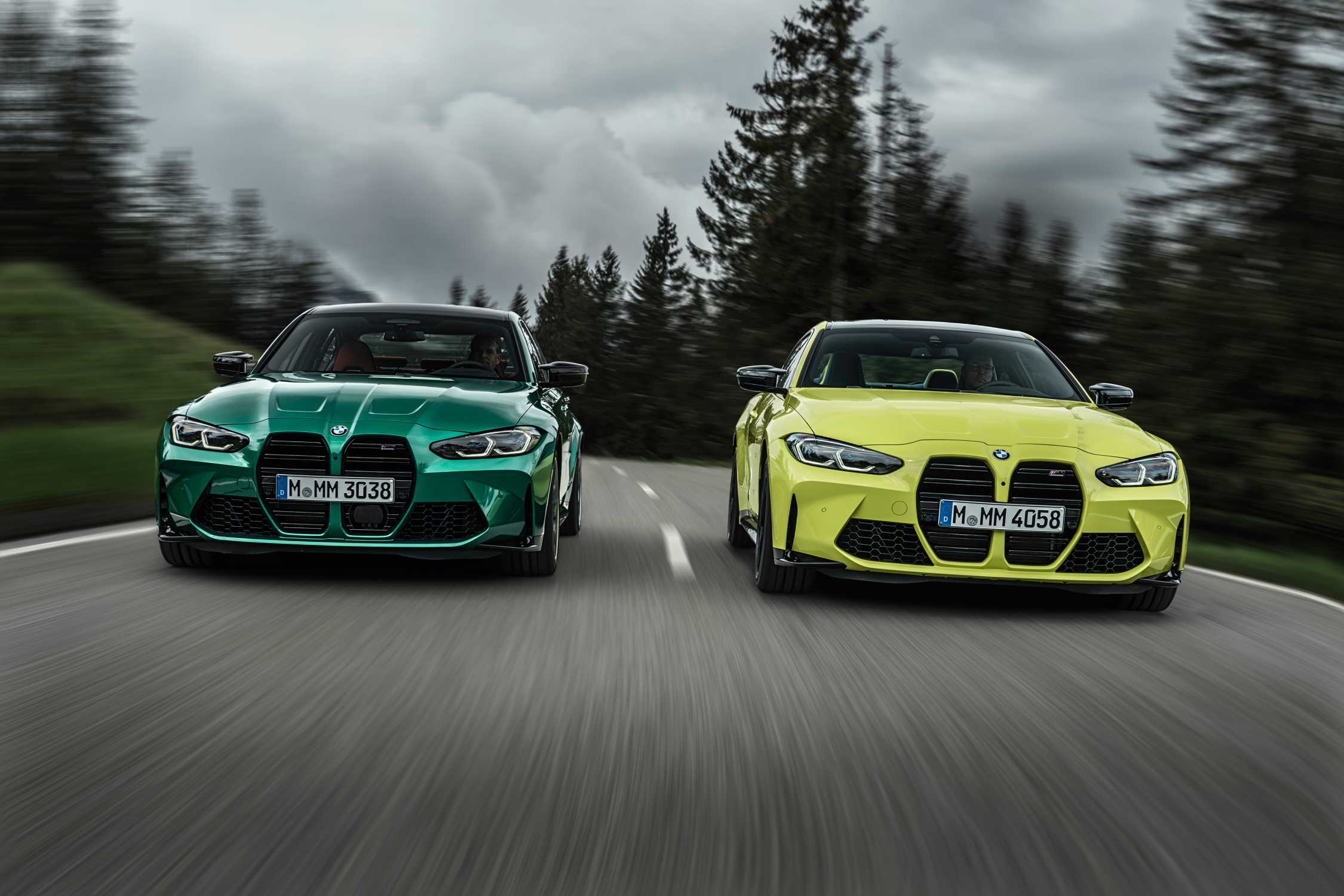 The new BMW M3 Competition Sedan and the new BMW M4 Competition Coupé (09/2020).