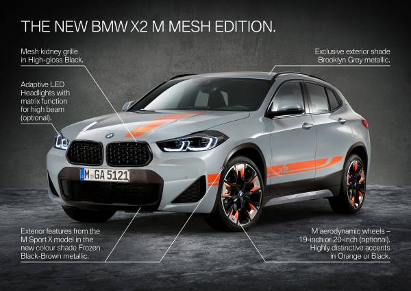 The new BMW X2 M Mesh Edition.