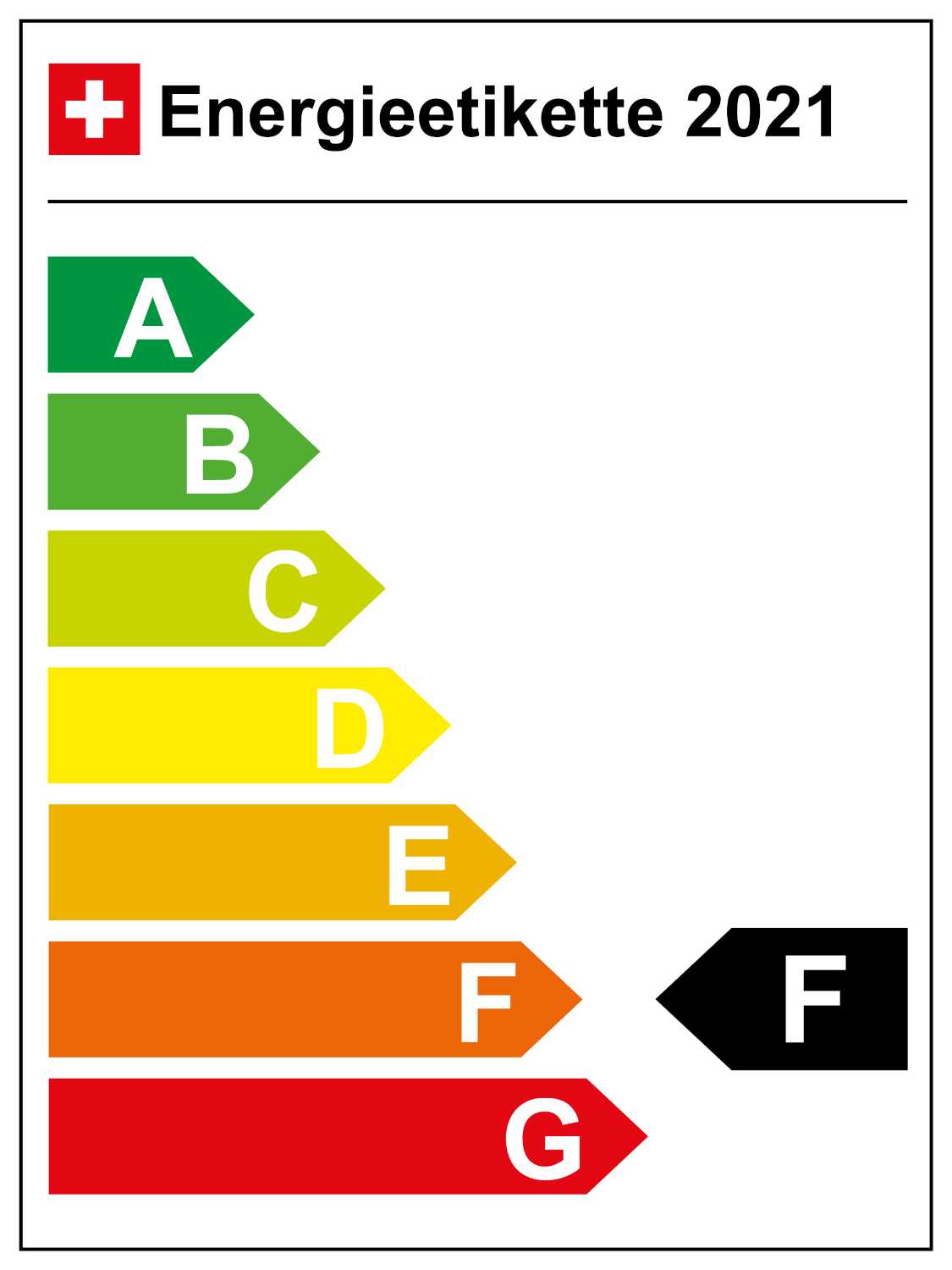 Schweiz - Energieeffizienz-Kategorie F (03/2021)