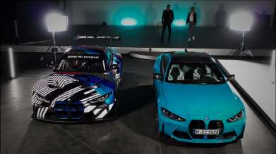 The BMW M4 meets the BMW M4 GT3 in the BMW M Design Talk (04/2021).
