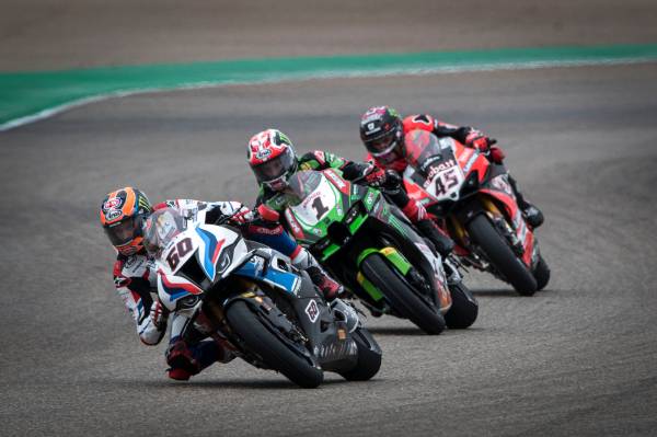 Aragon (ESP), 23rd May 2021. FIM Superbike World Championship WorldSBK. BMW Motorrad Motorsport. BMW Motorrad WorldSBK Team, #60 BMW M 1000 RR, Michael van der Mark (NED).