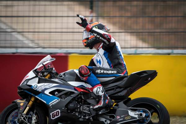 Aragon (ESP), 23rd May 2021. FIM Superbike World Championship WorldSBK. BMW Motorrad Motorsport. BMW Motorrad WorldSBK Team, #60 BMW M 1000 RR, Michael van der Mark (NED).