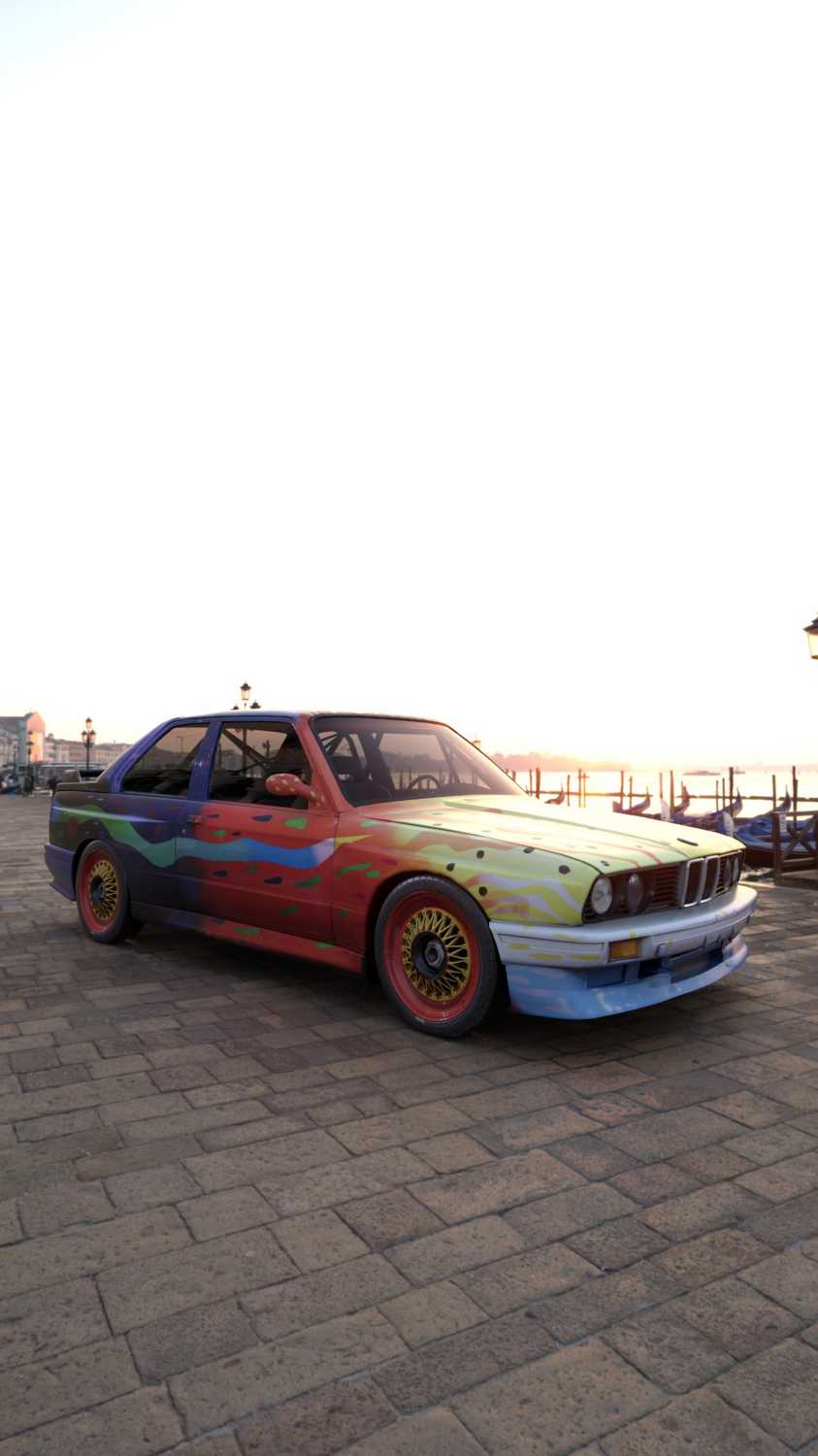 Bmw Art Car By Ken Done Bmw M3 1989 Augmented Reality Courtesy Of