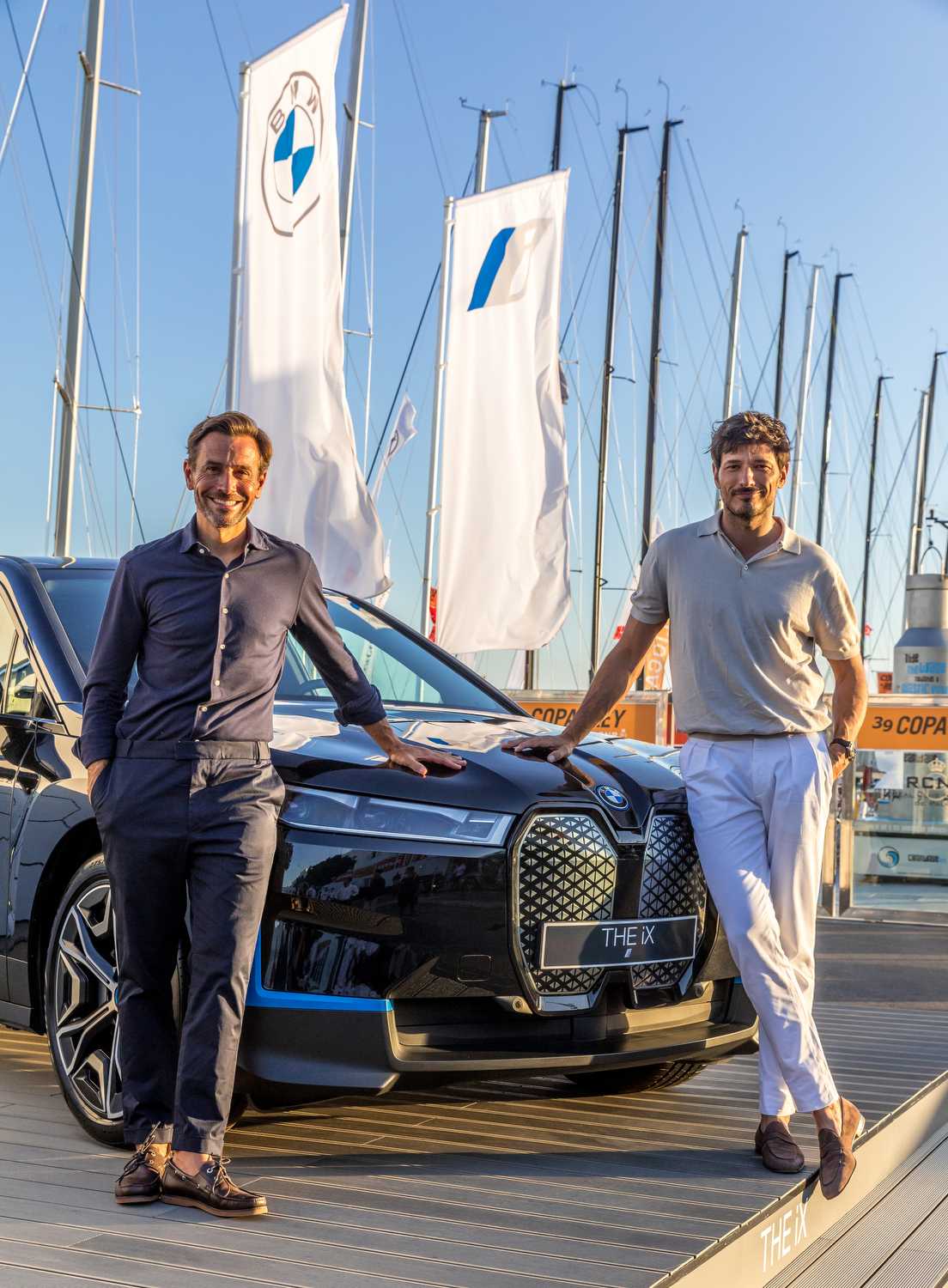 Manuel Terroba (CEO de BMW Group España y Portugal) y Andrés Velencoso (modelo, actor y embajador oficial de BMW España)