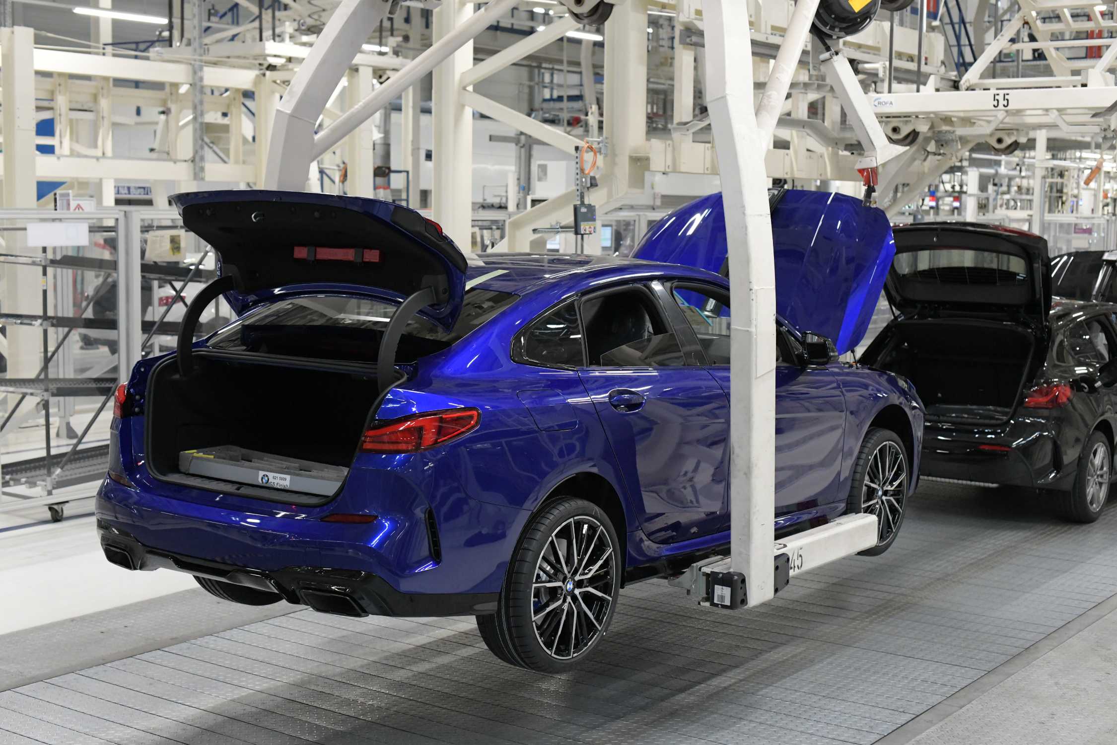 BMW 2 Series Gran Coupe from BMW Group Plant Leipzig in Individual San Marino Blue. (08/2021)