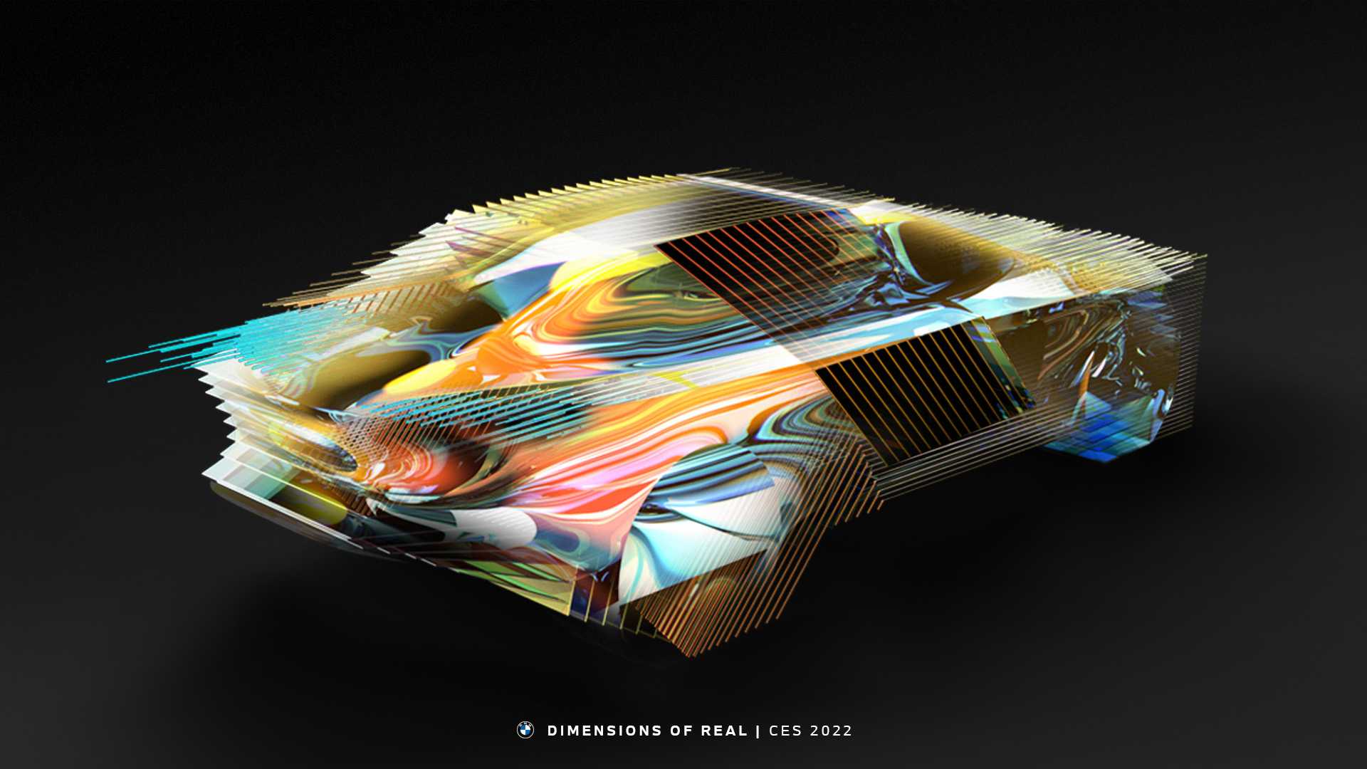 BMW Dimensions of Real, präsentiert auf der CES 2022 in Las Vegas. (01/2022)