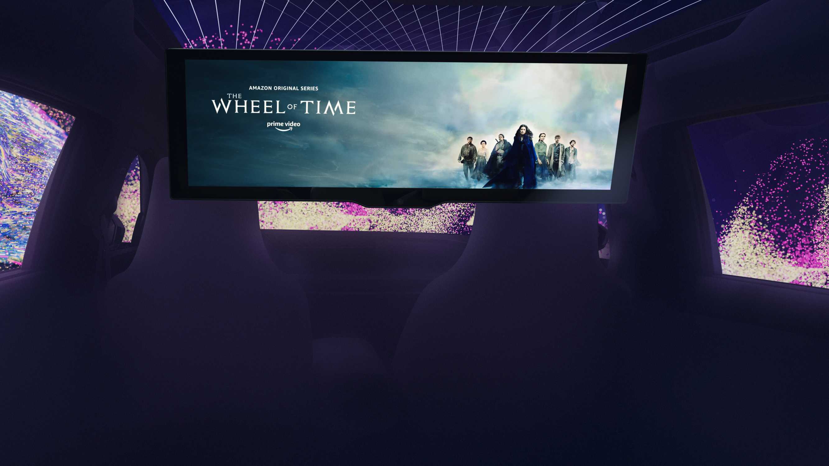 Preview of the InCar Entertainment of the future with the BMW Theatre Screen with Amazon Fire