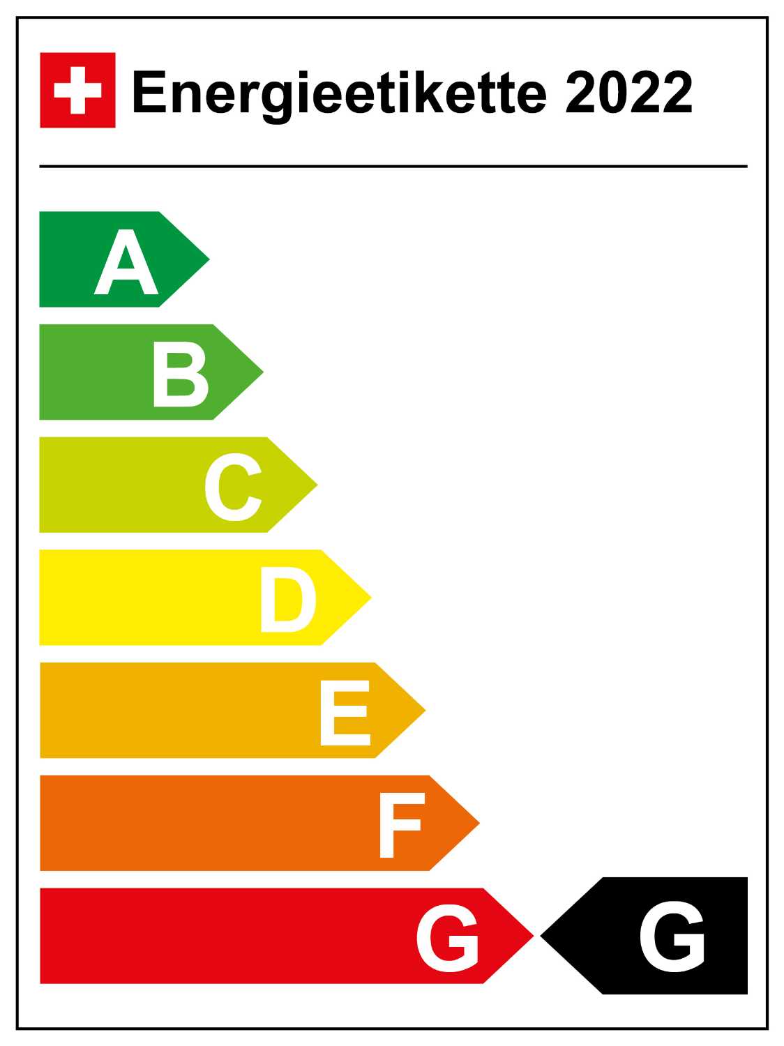 Schweiz - Energieeffizienz-Kategorie G (02/2022)