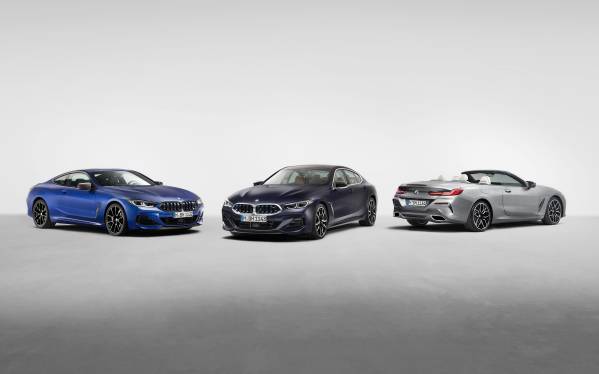 Das neue BMW 8er Coupé, das neue BMW 8er Cabriolet, das neue BMW 8er Gran  Coupé.