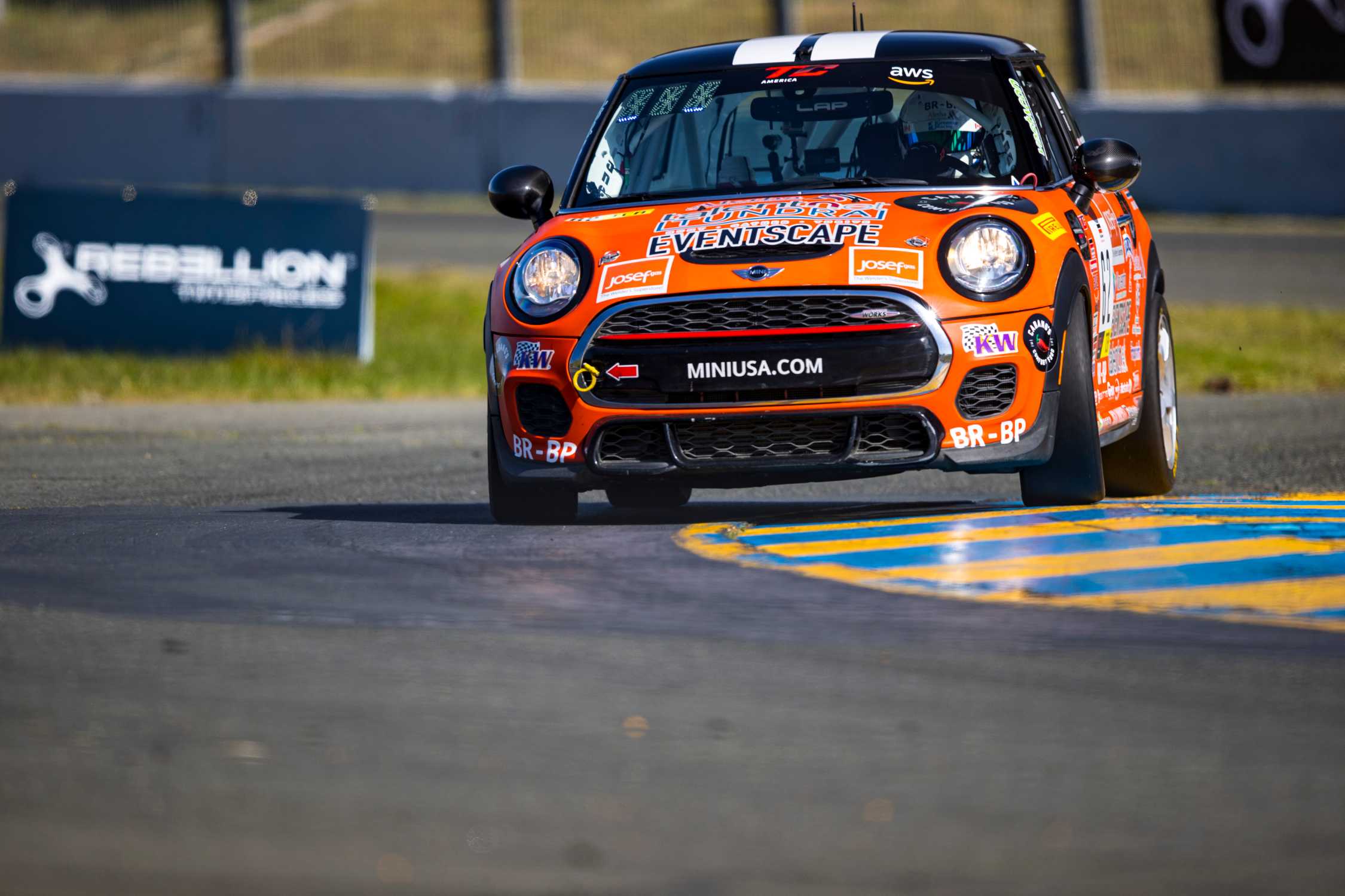 The MINI John Cooper Work Race Team at Sonoma