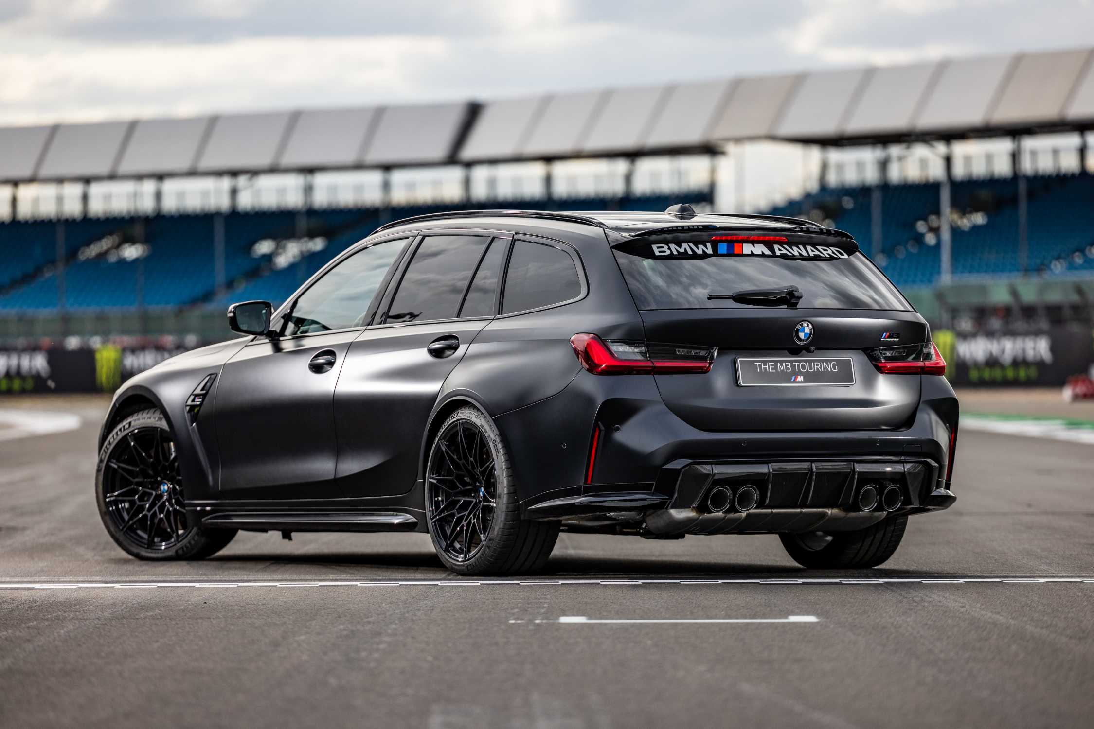 Silverstone (GBR), 5th August 2022. BMW M GmbH, 2022 BMW M Award, MotoGP™. Winner's car BMW M3 Competition Touring with xDrive.