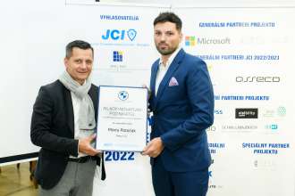Junior Chamber International Slovakia Award  - “Mladý Inovatívny podnikateľ” – BMW Slovak Republic Award for Innovations (09/2022)