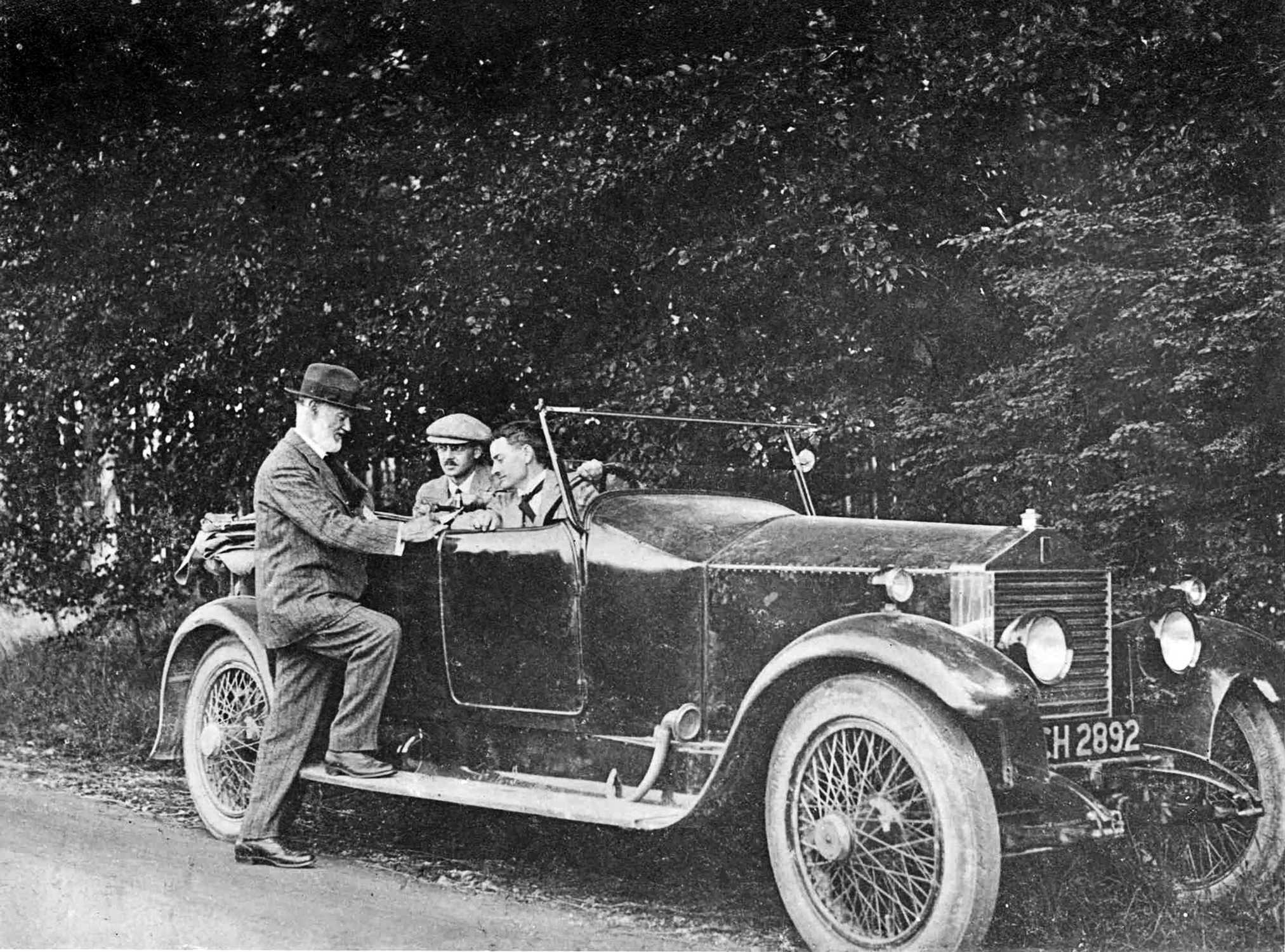 1922 ROLLS-ROYCE 20 H.P. (4-G-II) AND SIR HENRY ROYCE. Source: The Rolls-Royce Enthusiasts' Club (RREC).