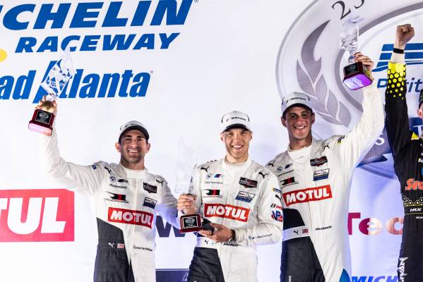 BMW M SIM Cup: Urano lockout Road America GTP podium