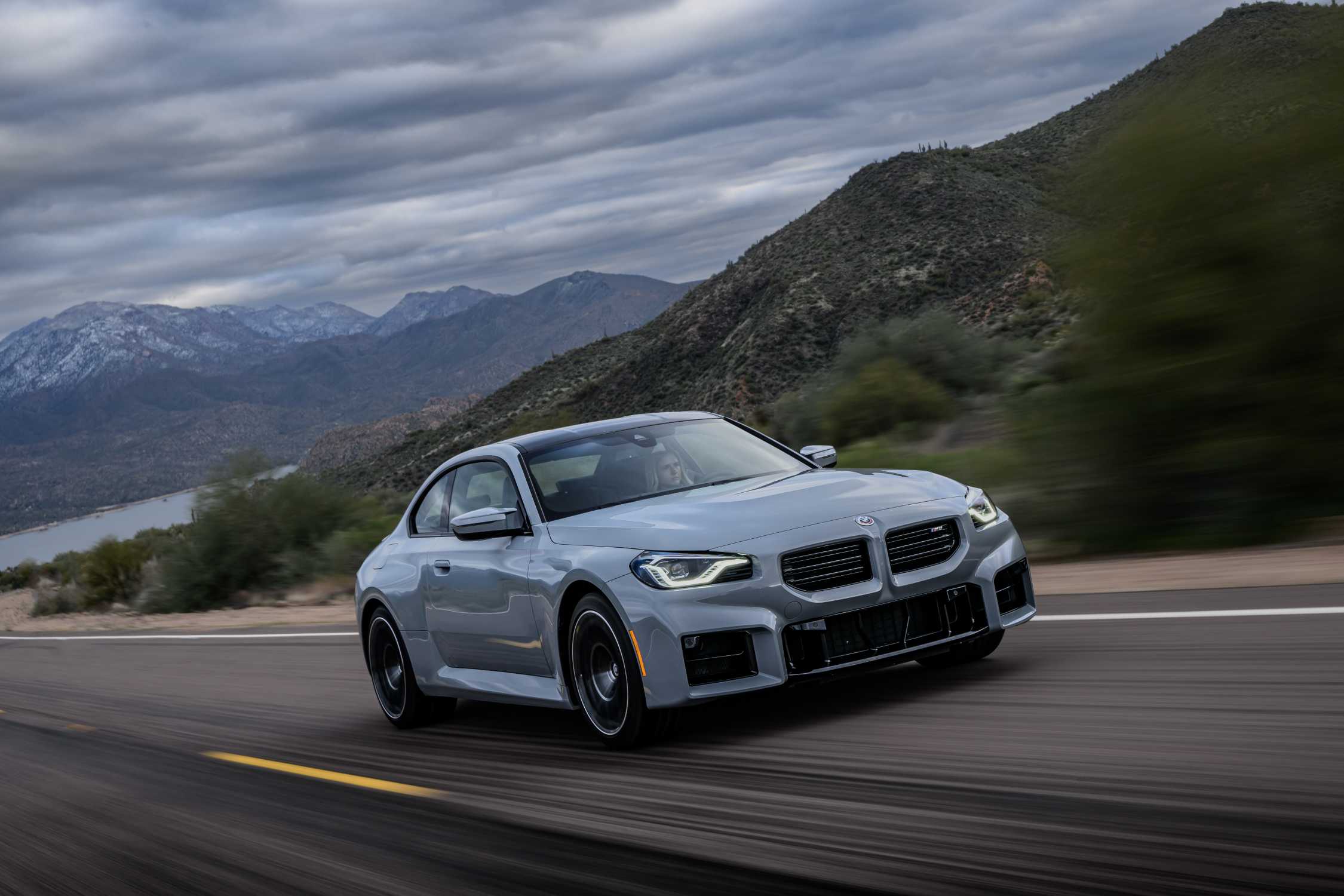 The all-new BMW M2 Brooklyn Grey - On Location, driving.