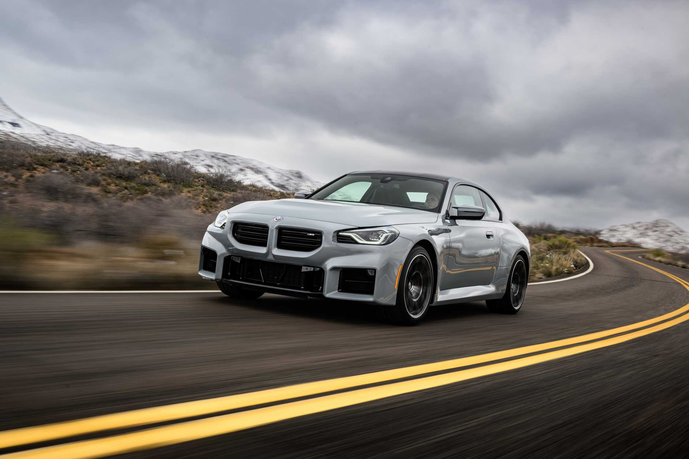 The allnew BMW M2 Brooklyn Grey On Location, driving.