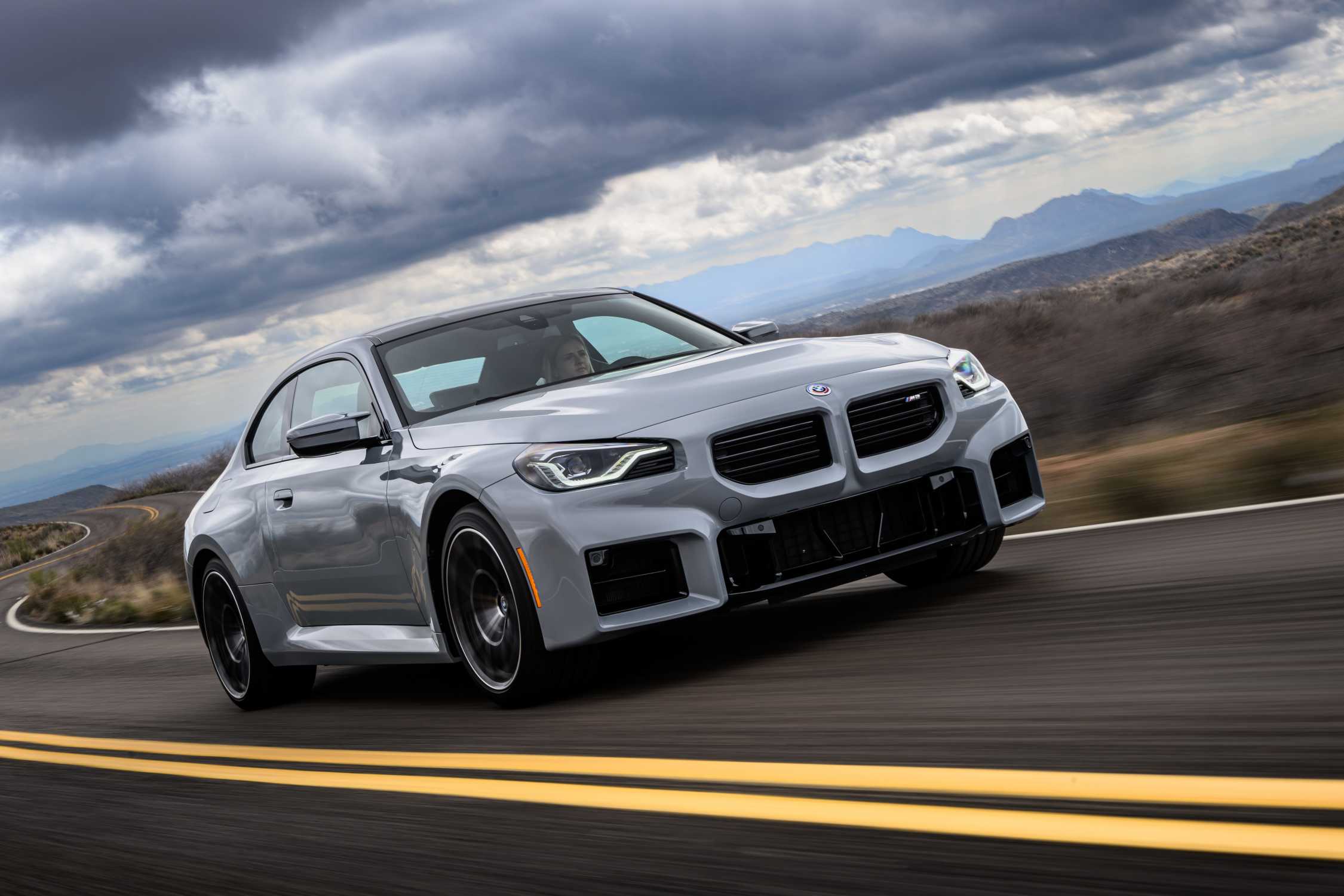 The allnew BMW M2 Brooklyn Grey On Location, driving.