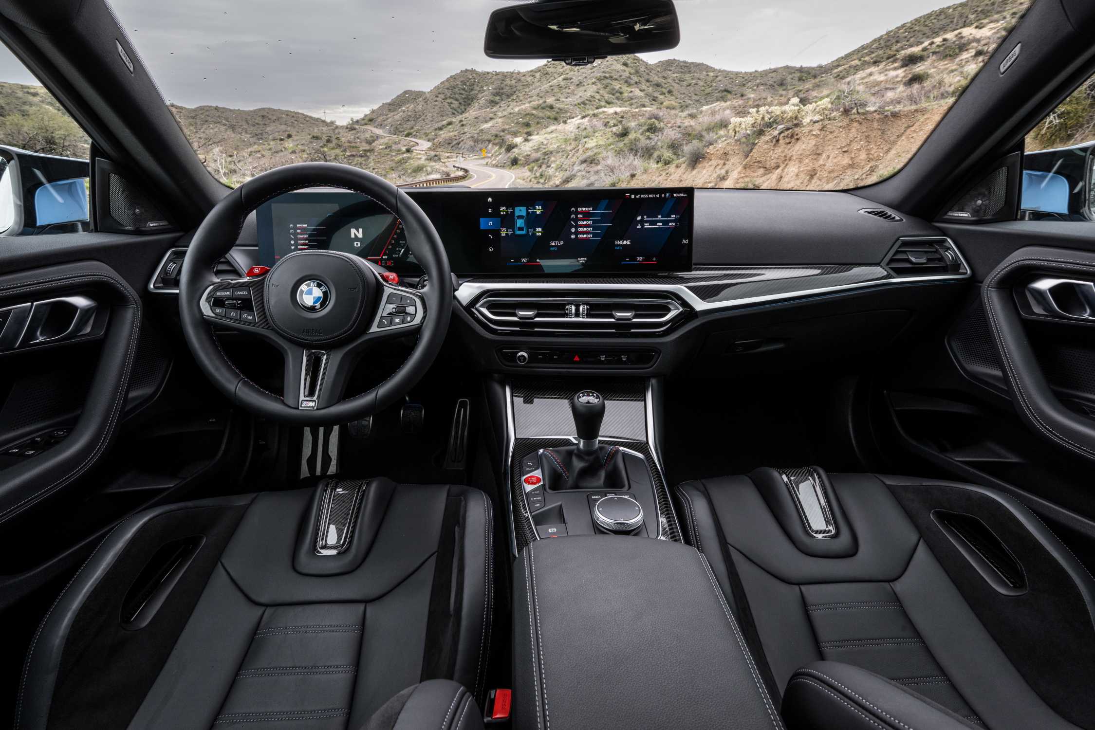 The all-new BMW M2 Zandvoort Blue - On Location, Interior.