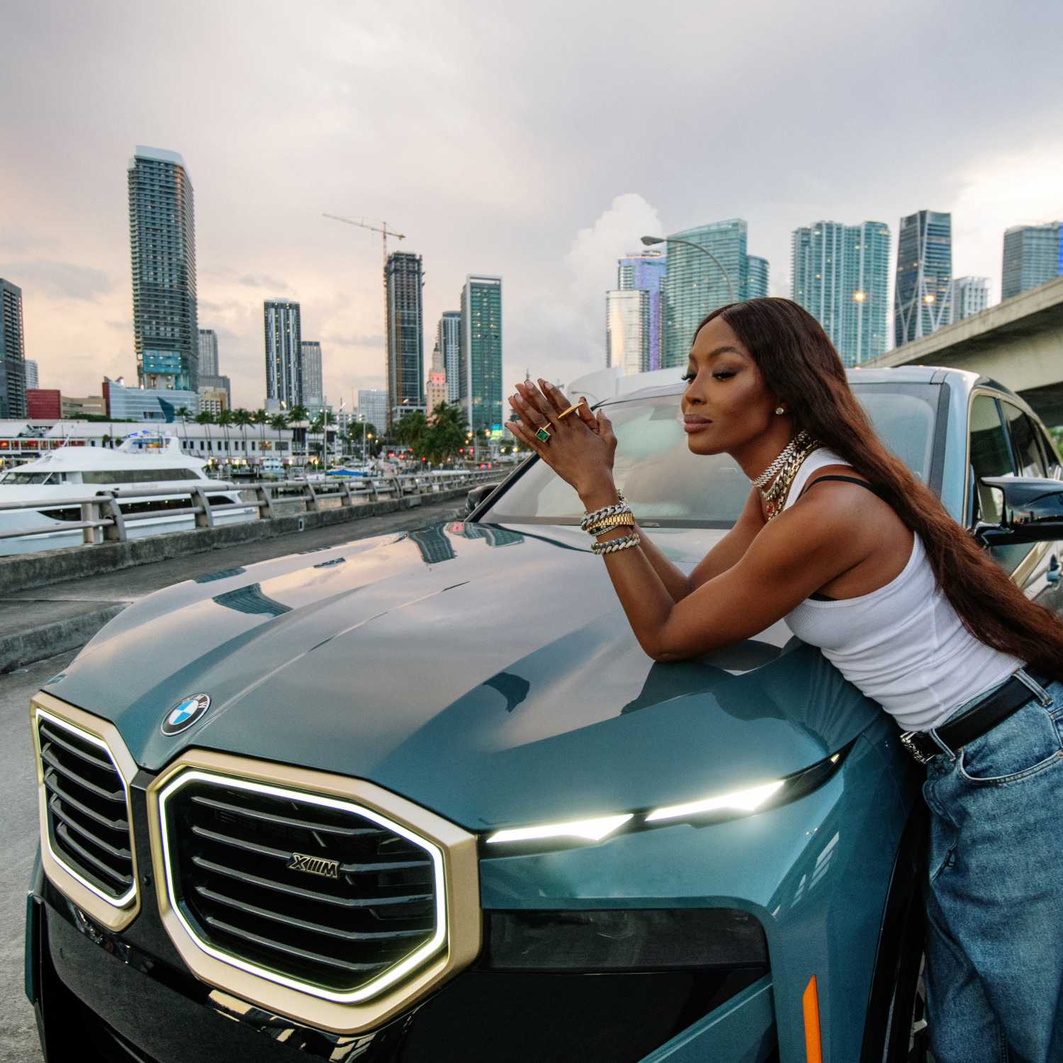 Naomi Campbell becomes co-creator for the launch communication of the first BMW XM.