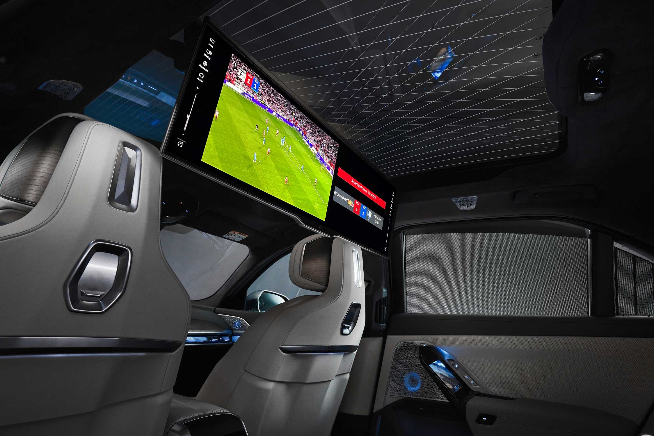 Next level in-car football streaming BMW brings Bundesliga pilot application to the BMW Theatre Screen.