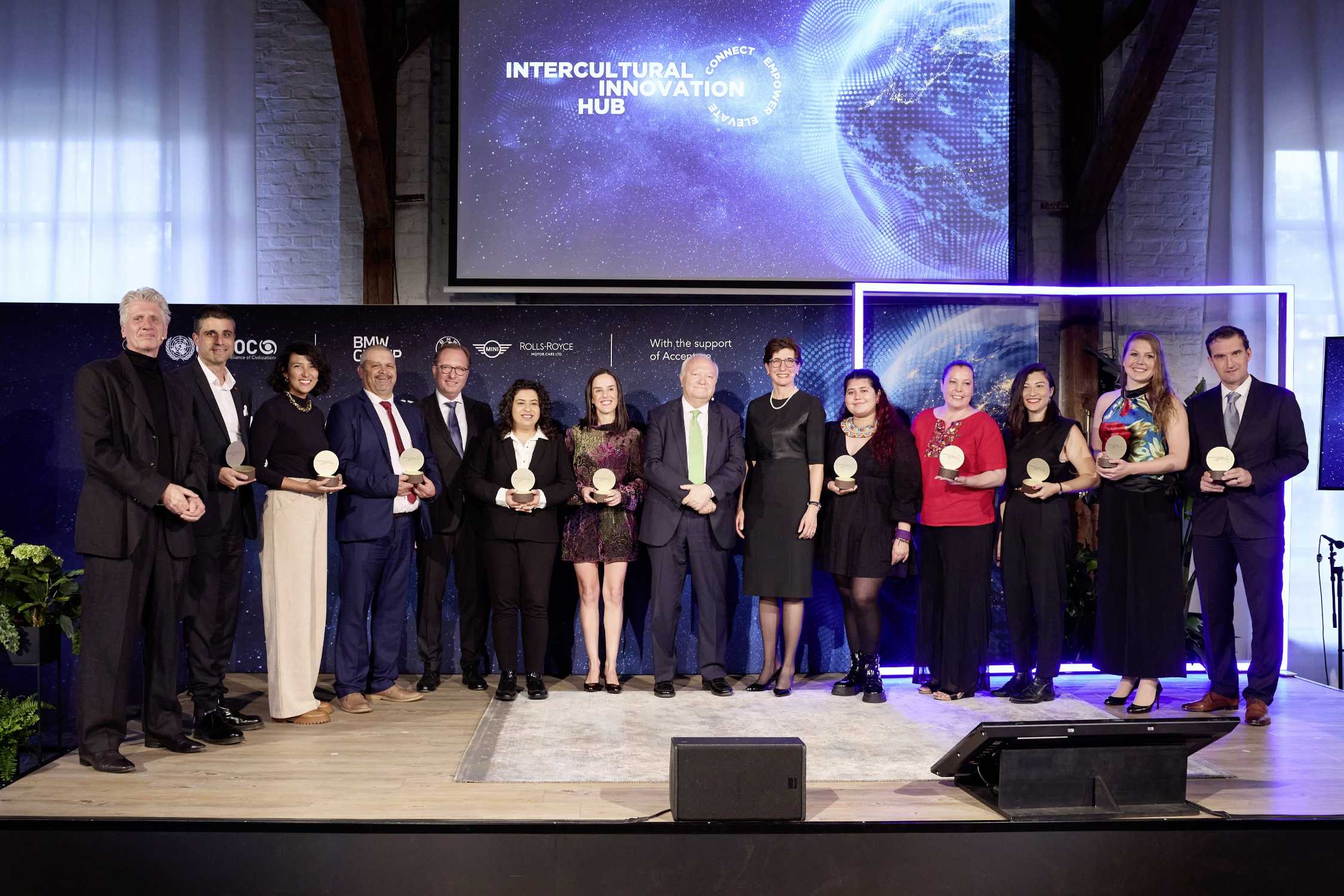 Intercultural Innovation Hub 2023. United Nations Alliance of Civilizations and BMW Group celebrate ten international organisations.