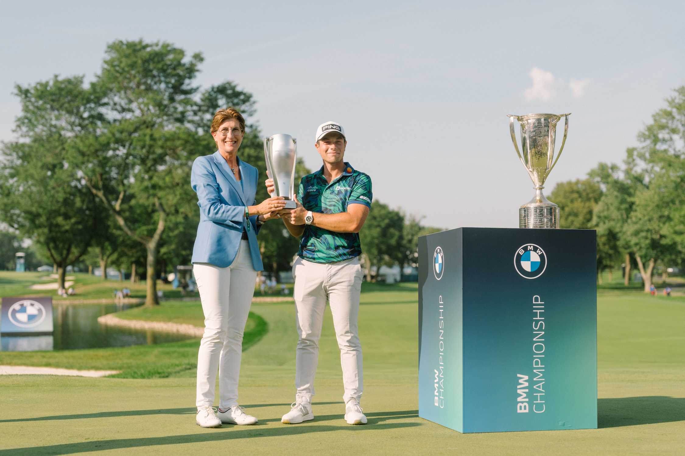 Viktor Hovland Wins the 2023 BMW Championship at Olympia Fields Country Club after Shooting a Course-Record 61 in Final Round.