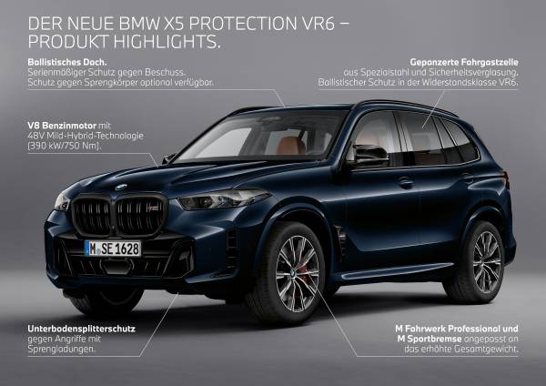 Der neue BMW X5 Protection VR6.