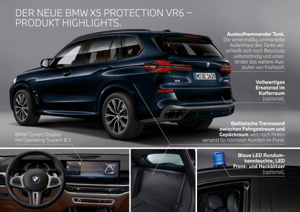 Der neue BMW X5 Protection VR6.