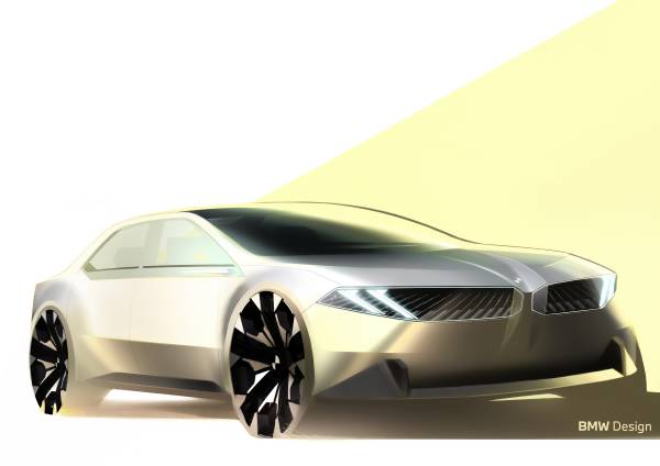 BMW zeigt beleuchteten Kühlergrill des Vision Neue Klasse Concept