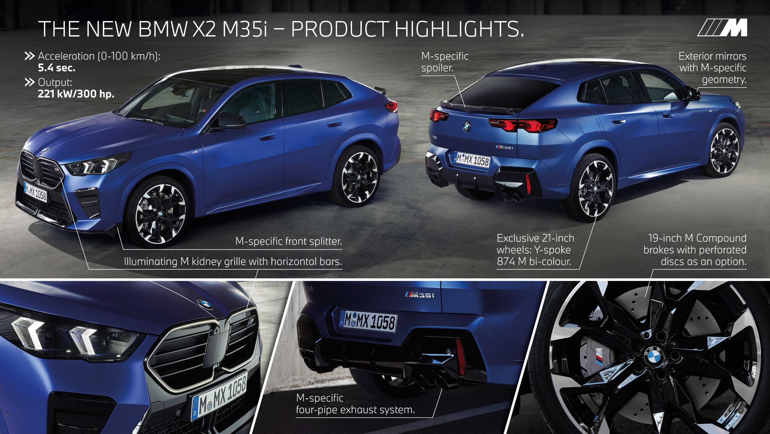 The all-new BMW X2 M35i xDrive - Product highlights (10/2023).