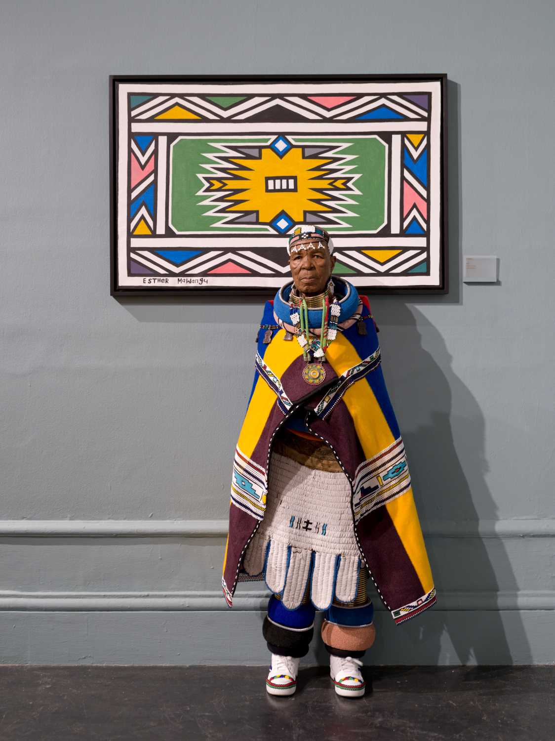 Artist Esther Mahlangu At The Exhibition Then I Knew I Was Good At