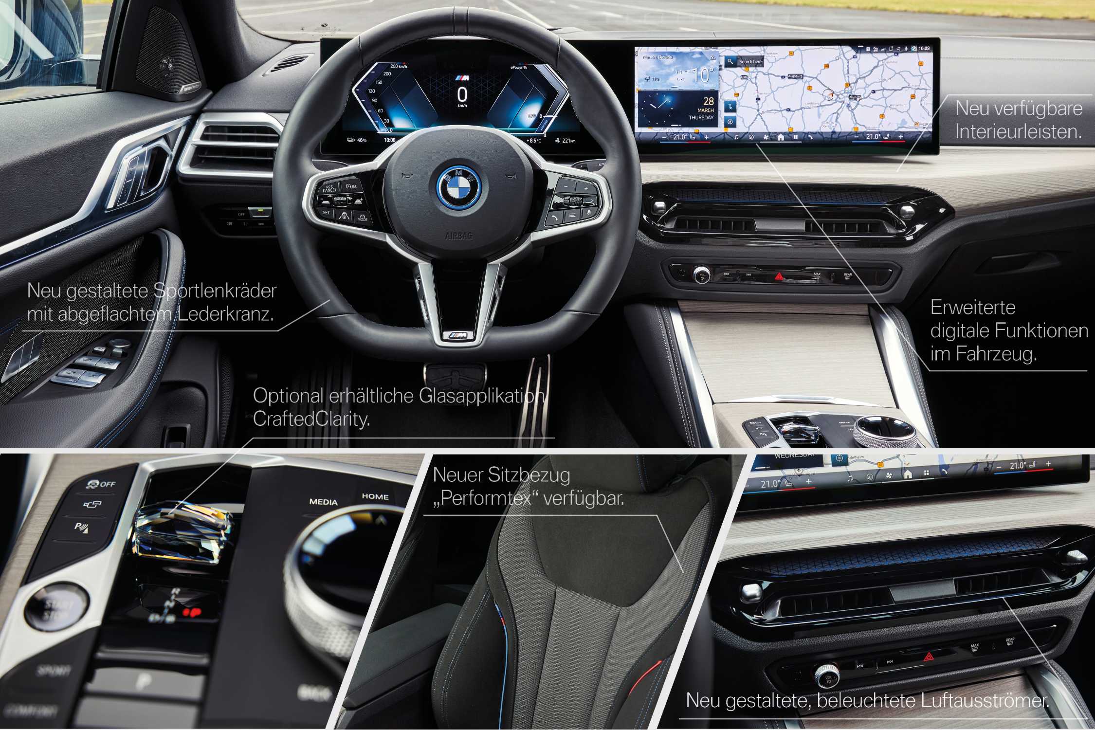 Der neue BMW i4 eDrive40 – Highlights Interieur