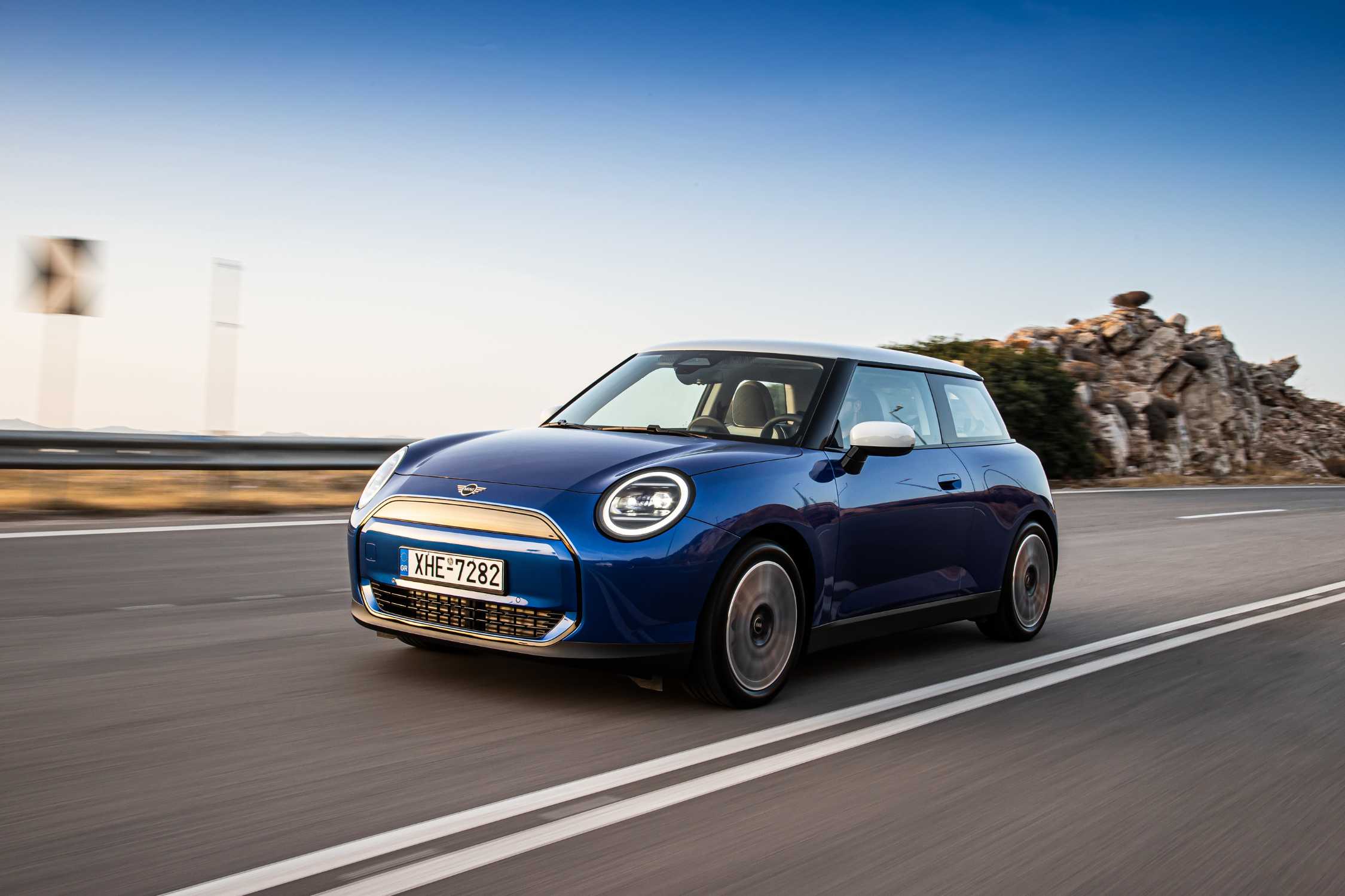 The new MINI Cooper E in Athens, Greece. (06/2024)