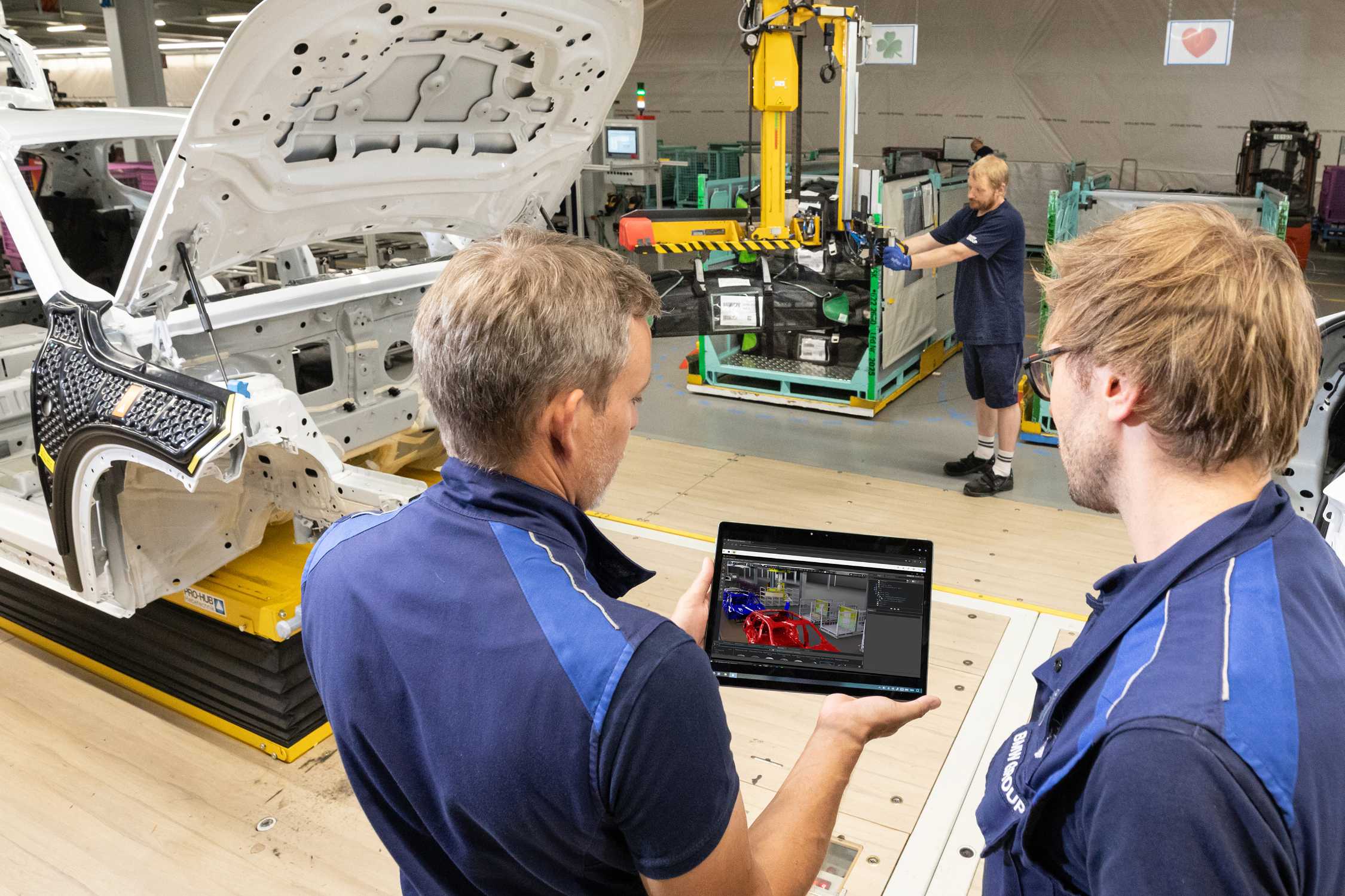 Innovative 3D Mensch-Simulation im BMW Group Werk Regensburg: Digitales Fabriklayout ermöglicht realitätsgetreue Simulation von Arbeitsschritten. (07/2024)