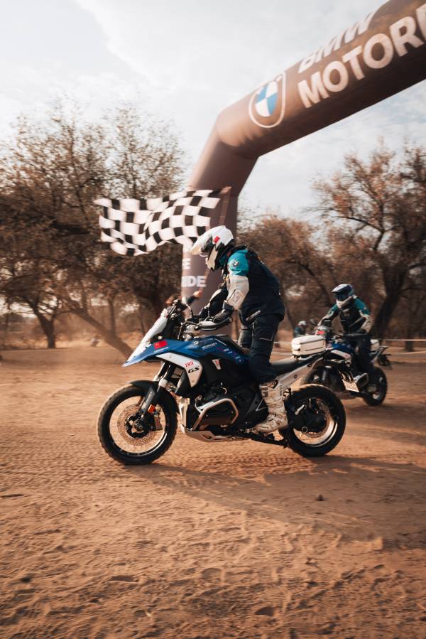 BMW Motorrad International GS Trophy 2024 Namibia. Day 1. A clean