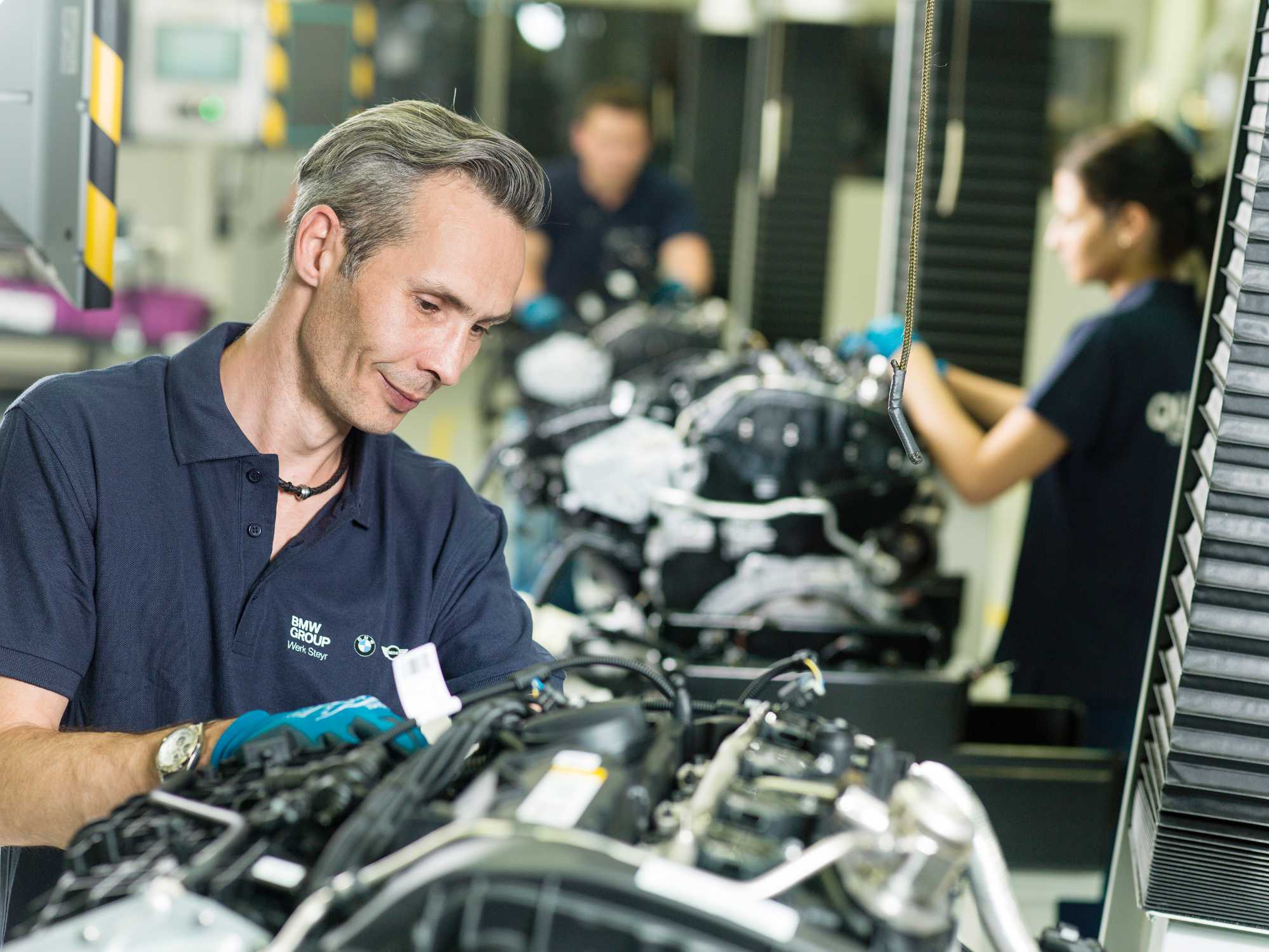 Diesel engine from the BMW Group engine plant in Steyr. December 2024