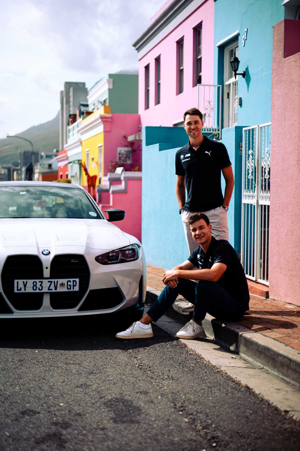 Cape Town (RSA), 19 December 2024. Kelvin van der Linde, Sheldon van der Linde, BMW M works driver, presentation.