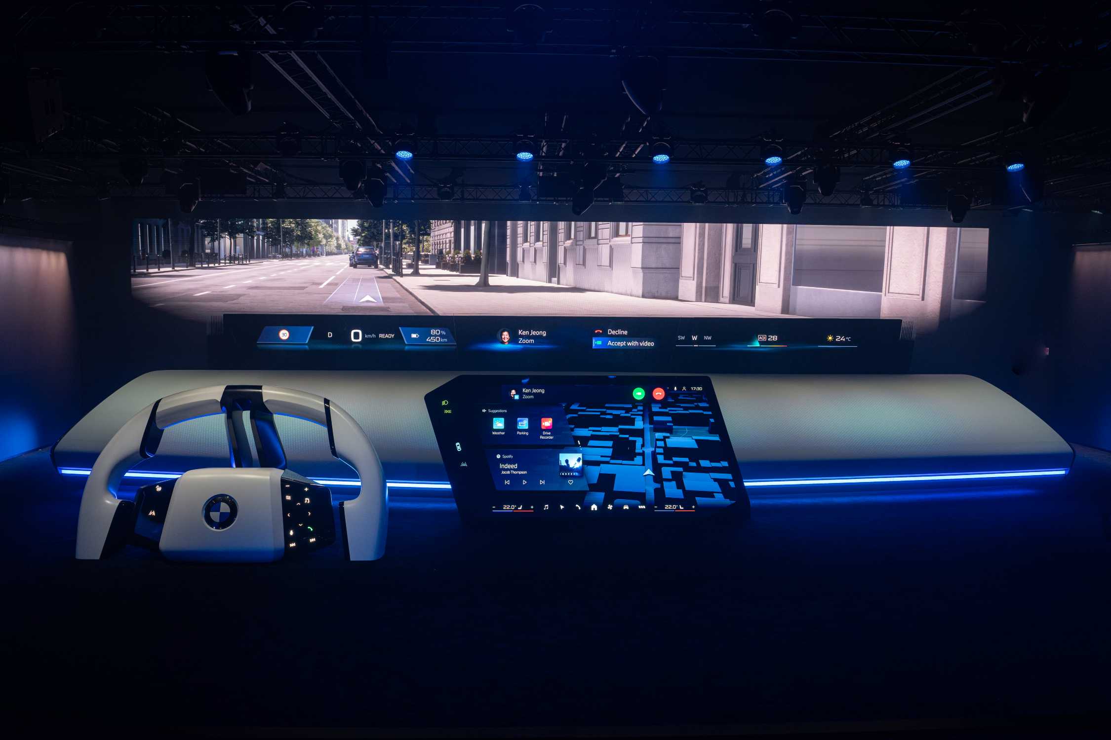 BMW Panoramic iDrive at CES 2025.