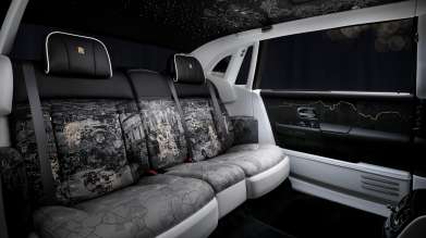 PHANTOM CENTENARY PRIVATE COLLECTION - THE REAR SEATS ARE INSPIRED BY THE 1926 'PHANTOM OF LOVE', COMMISSIONED WITH HANDWOVEN AUBUSSON TAPESTRIES