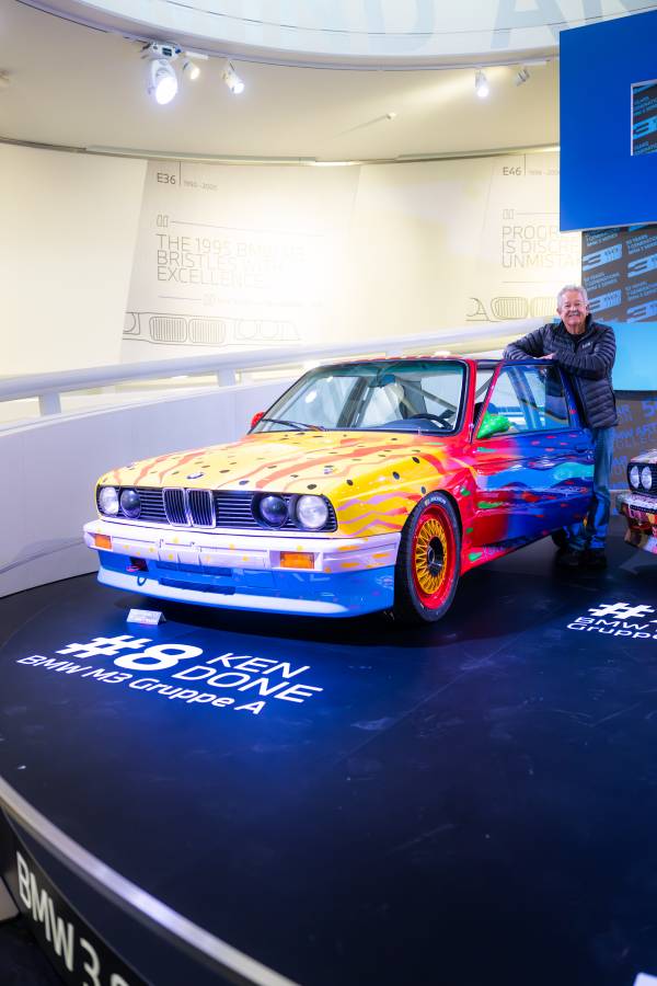 BMW Art Car by Michael Jagamara Nelson, BMW M3, 1989, augmented