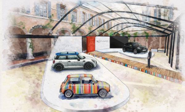 Visualisation “A Garden of Curiosity” by MINI x Paul Smith, AI