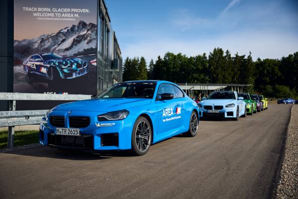 The new BMW M3 Competiton Sedan, Frozen Portimao Blue metallic (03