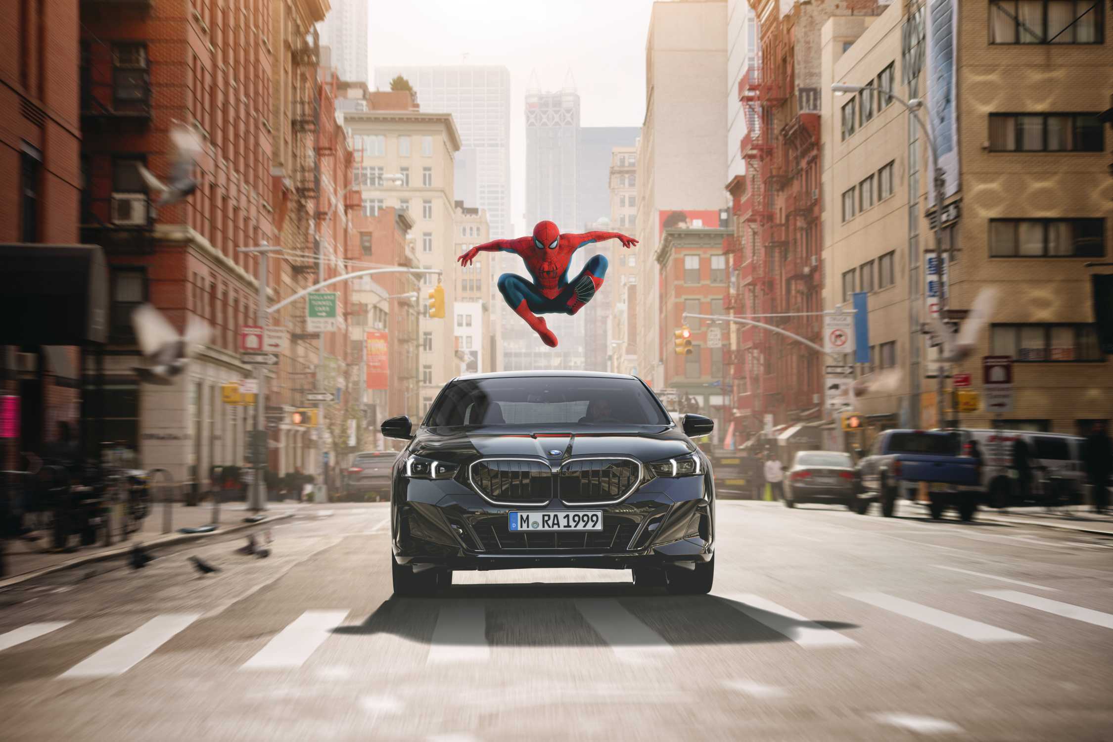 BMW brings modern mobility to the Sony Pictures film “Spider Man™: Brand New Day”.