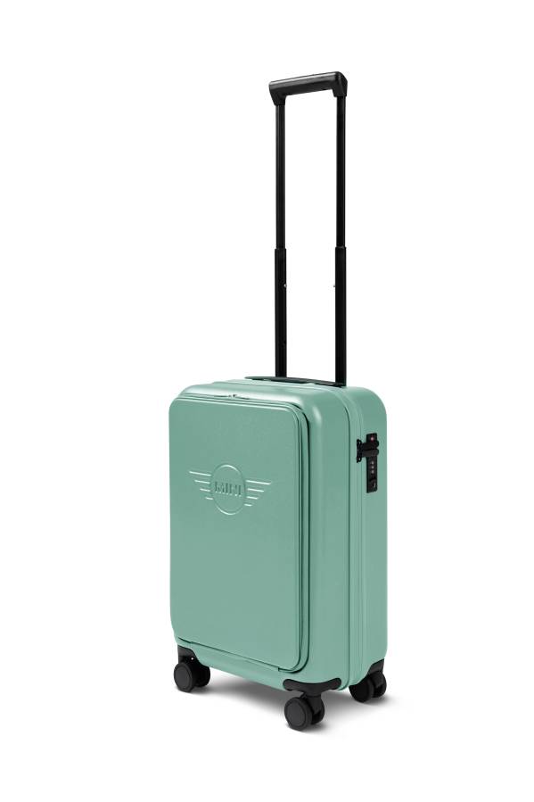 MINI Debossed Wing Logo Cabin Trolley in Ocean Wave Green (09/2026)