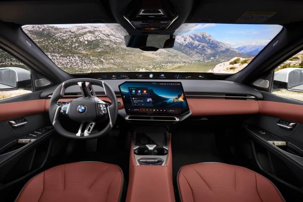 Official BMW photograph of the new i3 50 xDrive interior
