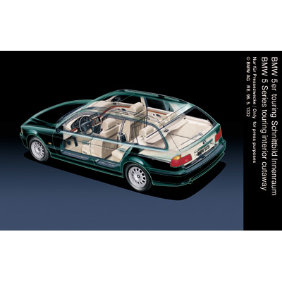 Bmw 5 Series Touring Interior Cutaway